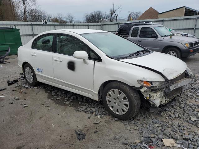 1HGFA46509L000126 - 2009 HONDA CIVIC GX WHITE photo 4