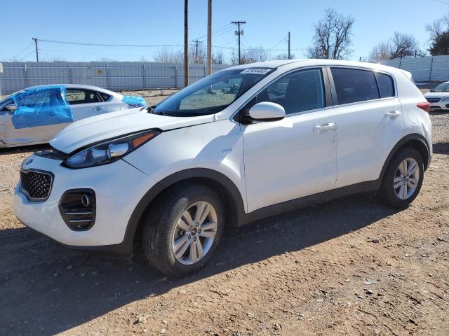 KNDPMCACXK7505521 - 2019 KIA SPORTAGE LX WHITE photo 1