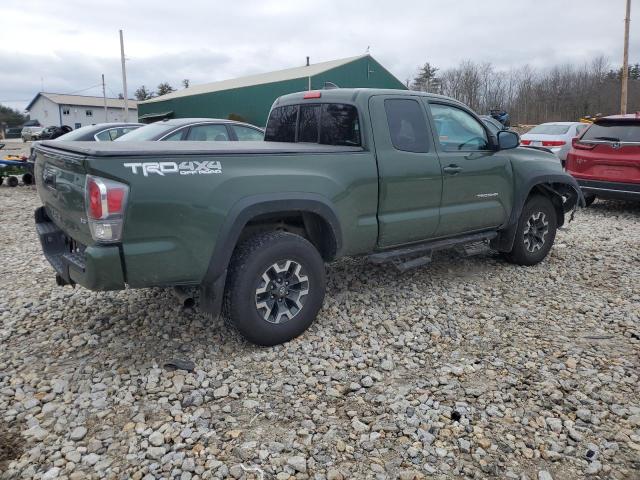 3TYSZ5AN8MT009610 - 2021 TOYOTA TACOMA ACCESS CAB მწვანე ფოტო 3