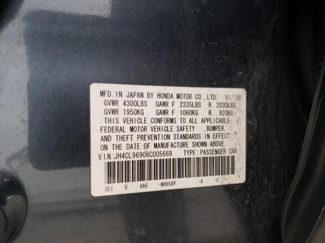 JH4CL96906C005669 - 2006 ACURA TSX GRAY photo 13