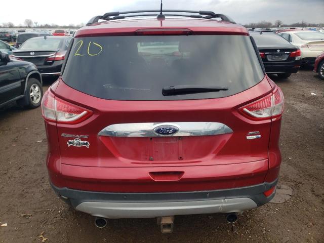 1FMCU9H91DUA03296 - 2013 FORD ESCAPE SEL RED photo 6