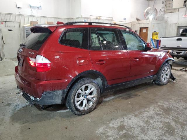 WBXPC9C44AWJ35511 - 2010 BMW X3 XDRIVE30I RED photo 3