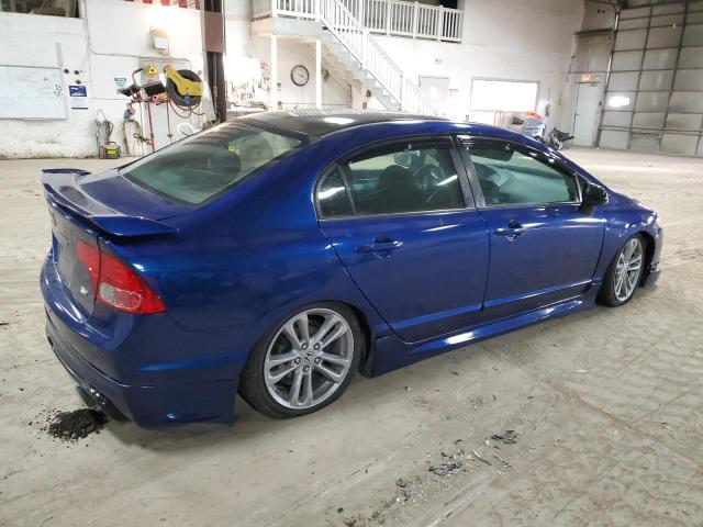 2HGFA55558H705863 - 2008 HONDA CIVIC SI BLUE photo 3