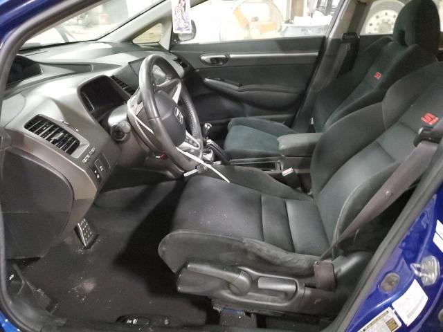 2HGFA55558H705863 - 2008 HONDA CIVIC SI BLUE photo 7