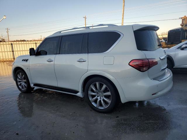 JN8AZ2NF2E9554747 - 2014 INFINITI QX80 WHITE photo 2