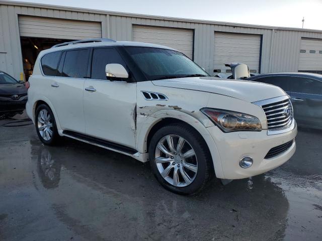 JN8AZ2NF2E9554747 - 2014 INFINITI QX80 WHITE photo 4