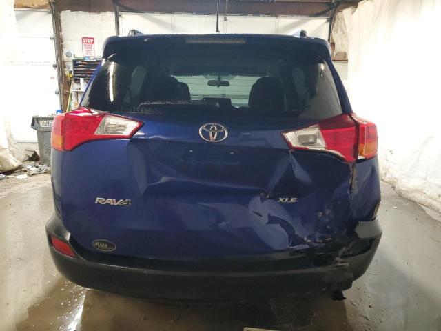 2T3WFREVXEW109960 - 2014 TOYOTA RAV4 XLE BLUE photo 6