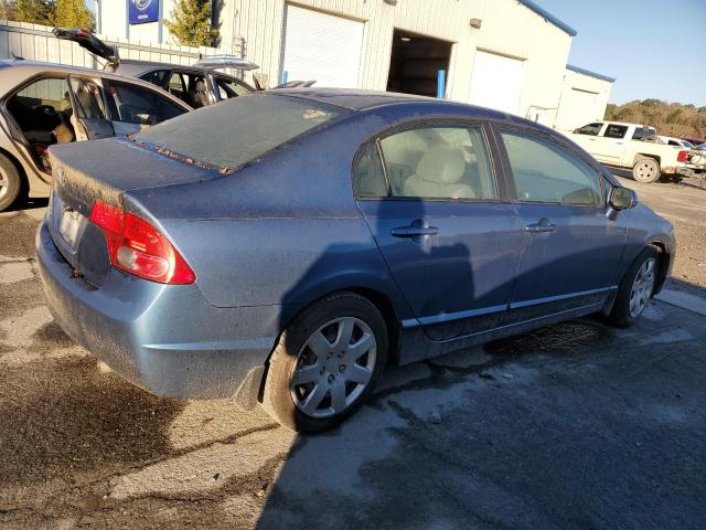 1HGFA15597L140270 - 2007 HONDA CIVIC LX BLUE photo 3