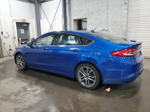 3FA6P0LU6HR314919 - 2017 FORD FUSION SE HYBRID BLUE photo 2