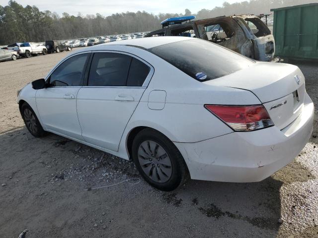 1HGCP2F34AA132410 - 2010 HONDA ACCORD LX WHITE photo 2