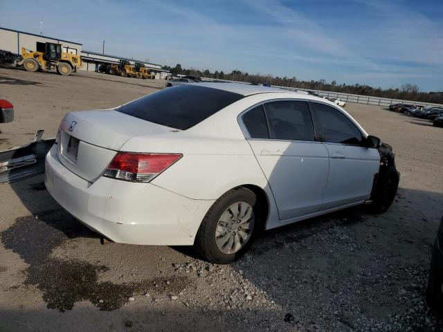 1HGCP2F34AA132410 - 2010 HONDA ACCORD LX WHITE photo 3