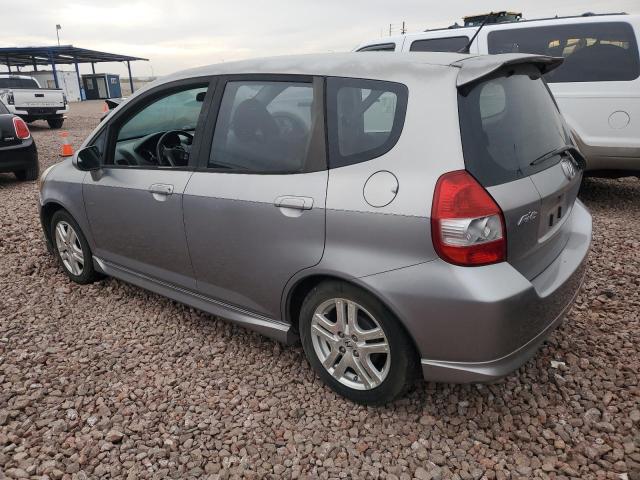 JHMGD37648S003786 - 2008 HONDA FIT SPORT SILVER photo 2