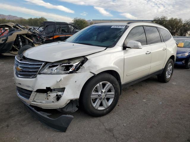 1GNKRHKD0EJ121147 - 2014 CHEVROLET TRAVERSE LT WHITE photo 1