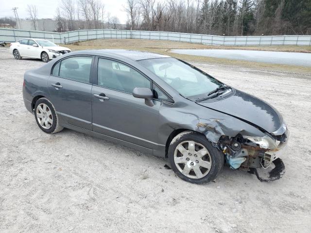 2HGFA1F51BH503746 - 2011 HONDA CIVIC LX GRAY photo 4