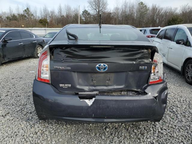 JTDKN3DU5D1625812 - 2013 TOYOTA PRIUS CHARCOAL photo 6