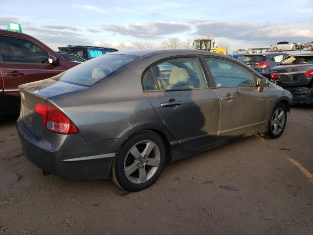 1HGFA16898L060090 - 2008 HONDA CIVIC EX GRAY photo 3