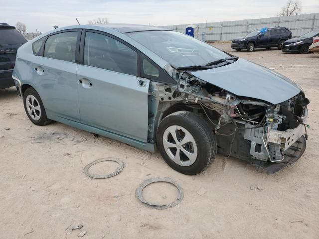 JTDKN3DU6E1857790 - 2014 TOYOTA PRIUS TURQUOISE photo 4