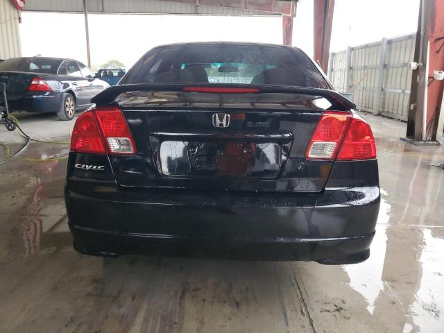 1HGES26734L023813 - 2004 HONDA CIVIC EX BLACK photo 6