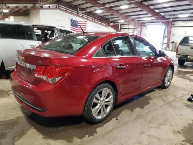 1G1PG5SB3E7257912 - 2014 CHEVROLET CRUZE LTZ RED photo 3