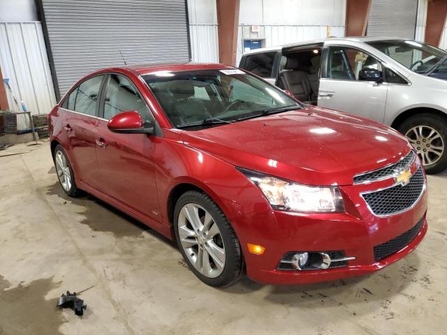 1G1PG5SB3E7257912 - 2014 CHEVROLET CRUZE LTZ RED photo 4