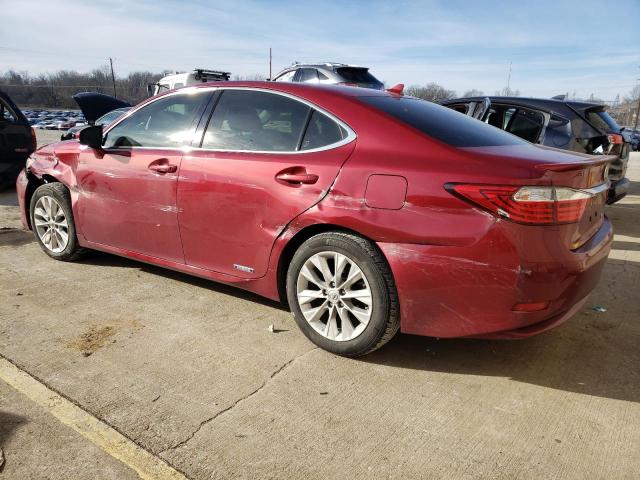 JTHBW1GG7E2072825 - 2014 LEXUS ES 300H RED photo 2