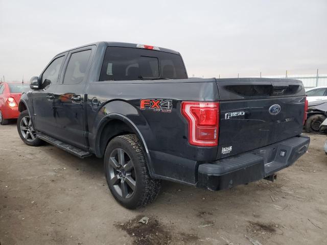 1FTEW1EG4FFC95772 - 2015 FORD F150 SUPERCREW BLACK photo 2