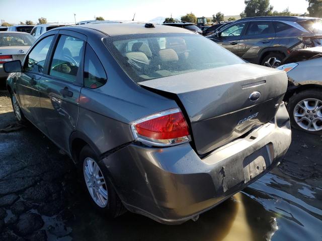 1FAHP35N59W148326 - 2009 FORD FOCUS SE GRAY photo 2