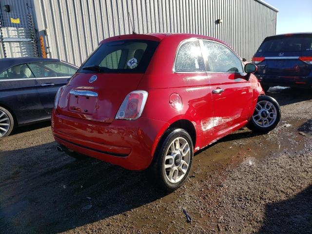 3C3CFFAR2DT514358 - 2013 FIAT 500 POP RED photo 3