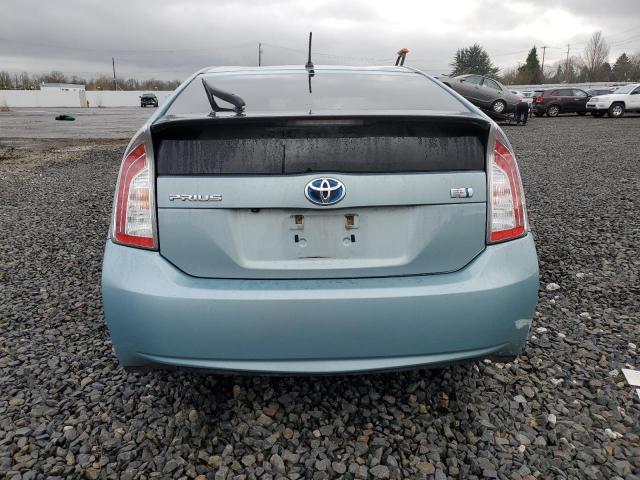 JTDKN3DU2F1923639 - 2015 TOYOTA PRIUS TURQUOISE photo 6