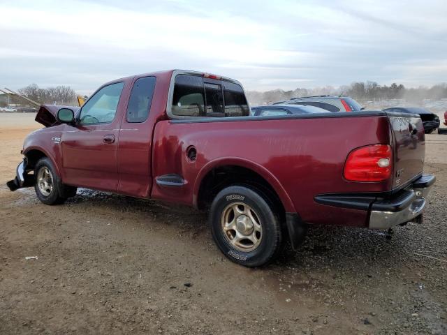 1FTRX07L1WKA70820 - 1998 FORD F150 MAROON photo 2