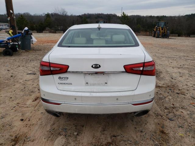 KNALN4D7XE5137905 - 2014 KIA CADENZA PREMIUM WHITE photo 6