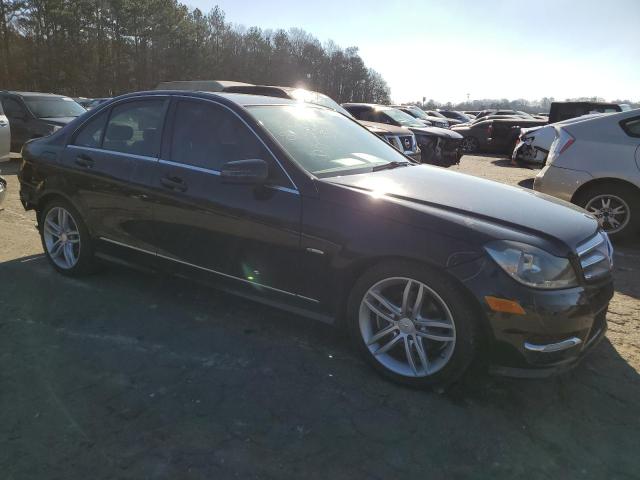 WDDGF4HB0CR211425 - 2012 MERCEDES-BENZ C 250 BLACK photo 4