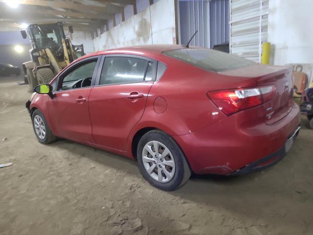 KNADM4A37E6326529 - 2014 KIA RIO LX RED photo 2