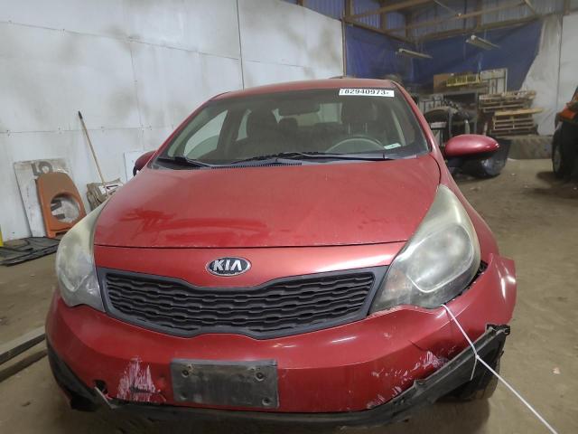 KNADM4A37E6326529 - 2014 KIA RIO LX RED photo 5