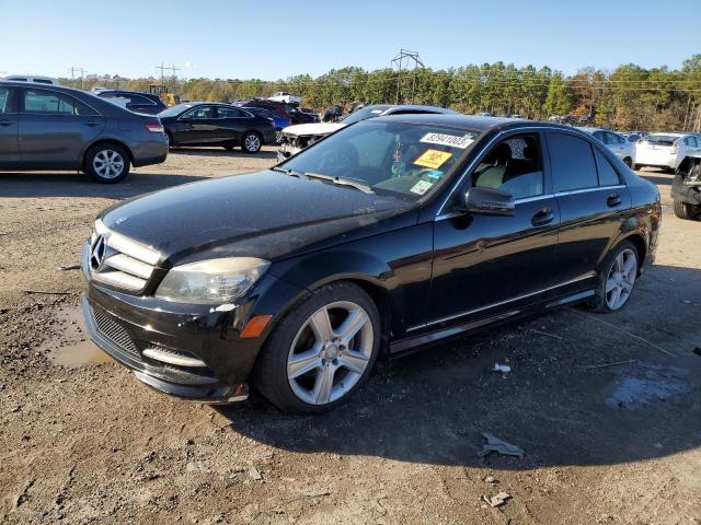 WDDGF5EB1BA458685 - 2011 MERCEDES-BENZ C 300 BLACK photo 1