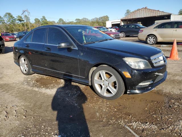 WDDGF5EB1BA458685 - 2011 MERCEDES-BENZ C 300 BLACK photo 4