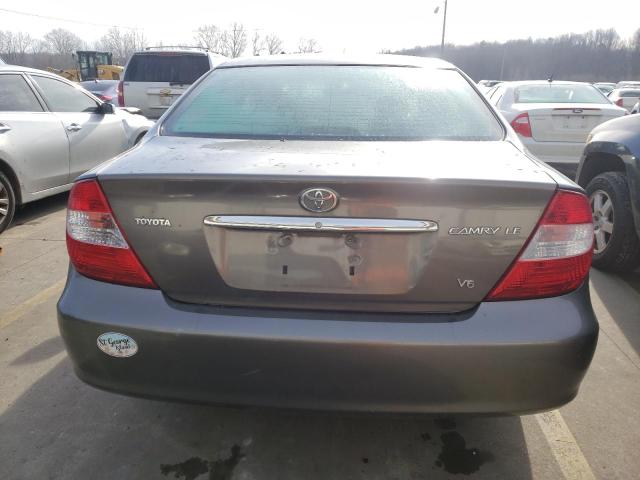 4T1BF32K12U522988 - 2002 TOYOTA CAMRY LE GRAY photo 6