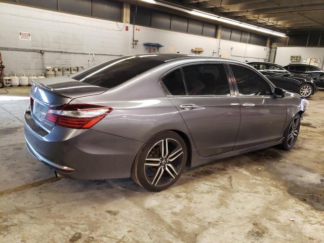 1HGCR2F57HA295347 - 2017 HONDA ACCORD SPORT GRAY photo 3