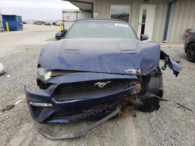 1FATF8UH8J5124793 - 2018 FORD MUSTANG BLUE photo 5