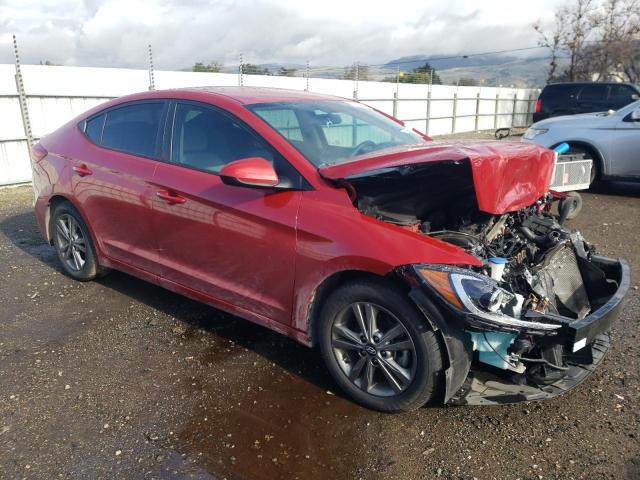 5NPD84LF3HH184981 - 2017 HYUNDAI ELANTRA SE RED photo 4