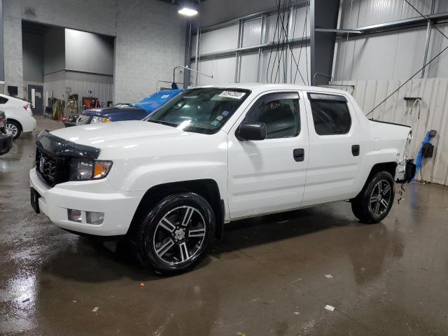 5FPYK1F76DB013311 - 2013 HONDA RIDGELINE SPORT WHITE photo 1