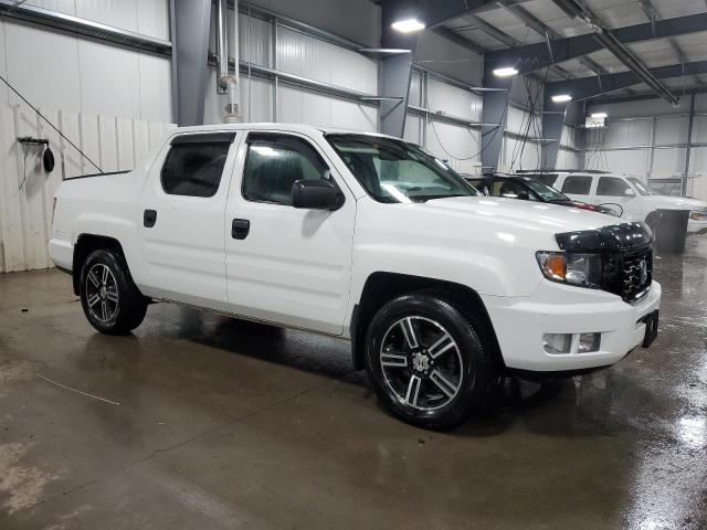 5FPYK1F76DB013311 - 2013 HONDA RIDGELINE SPORT WHITE photo 4