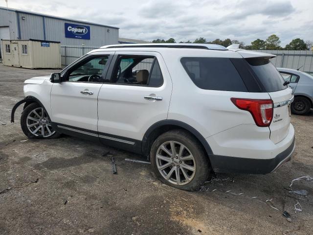 1FM5K7F8XGGD15200 - 2016 FORD EXPLORER LIMITED WHITE photo 2