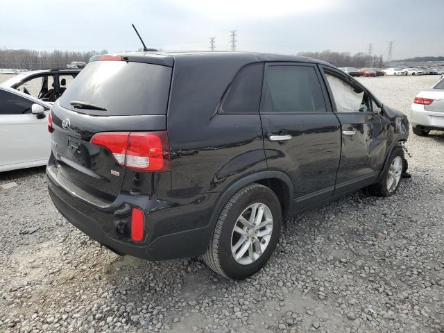 5XYKT3A65FG630751 - 2015 KIA SORENTO LX BLACK photo 3