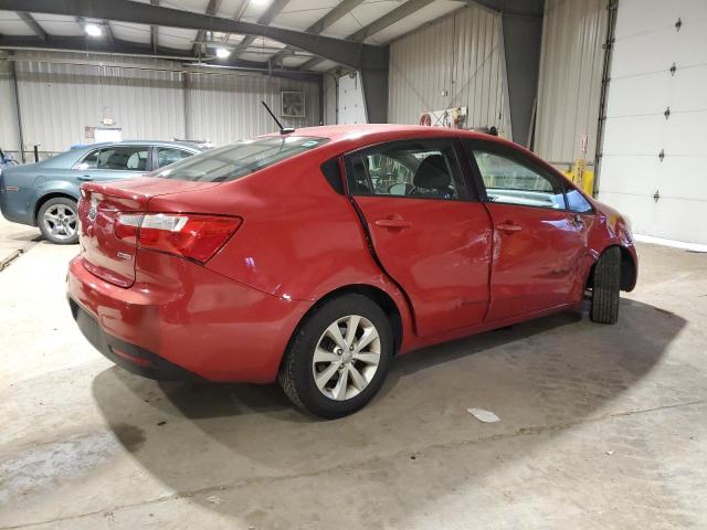 KNADN4A39C6053958 - 2012 KIA RIO EX RED photo 3