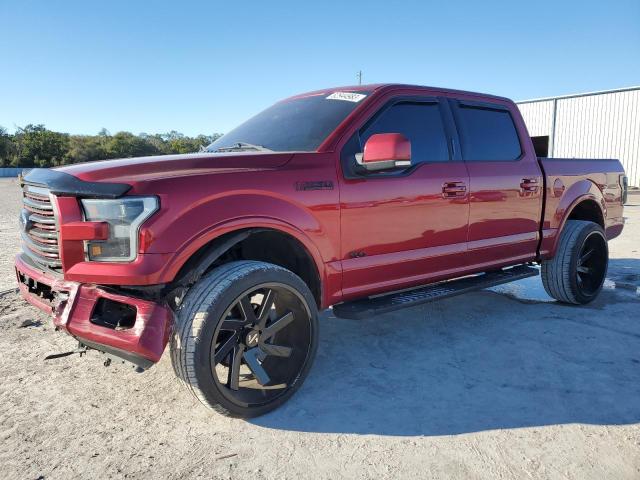 1FTEW1EF2HFA07094 - 2017 FORD F150 SUPERCREW RED photo 1