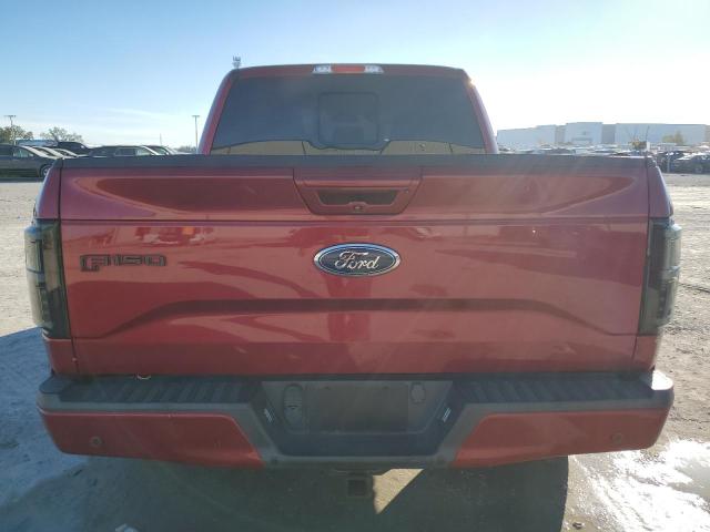 1FTEW1EF2HFA07094 - 2017 FORD F150 SUPERCREW RED photo 6