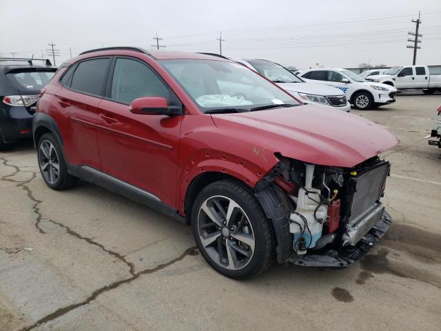 KM8K5CA54MU690545 - 2021 HYUNDAI KONA ULTIMATE RED photo 4