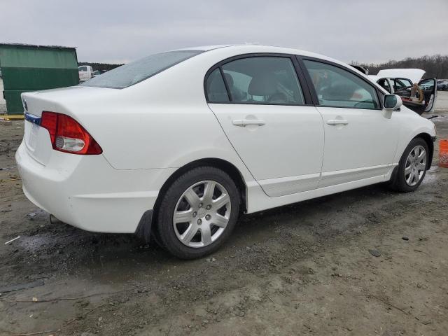 19XFA1F57BE000670 - 2011 HONDA CIVIC LX WHITE photo 3