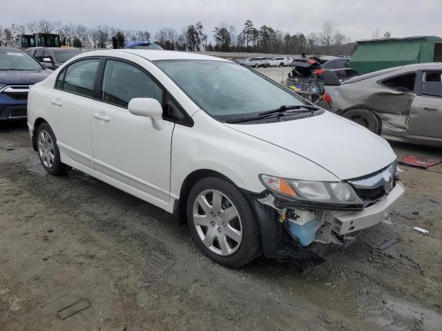 19XFA1F57BE000670 - 2011 HONDA CIVIC LX WHITE photo 4